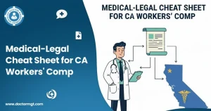 Medical-Legal Cheat Sheet for CA Workers' Comp