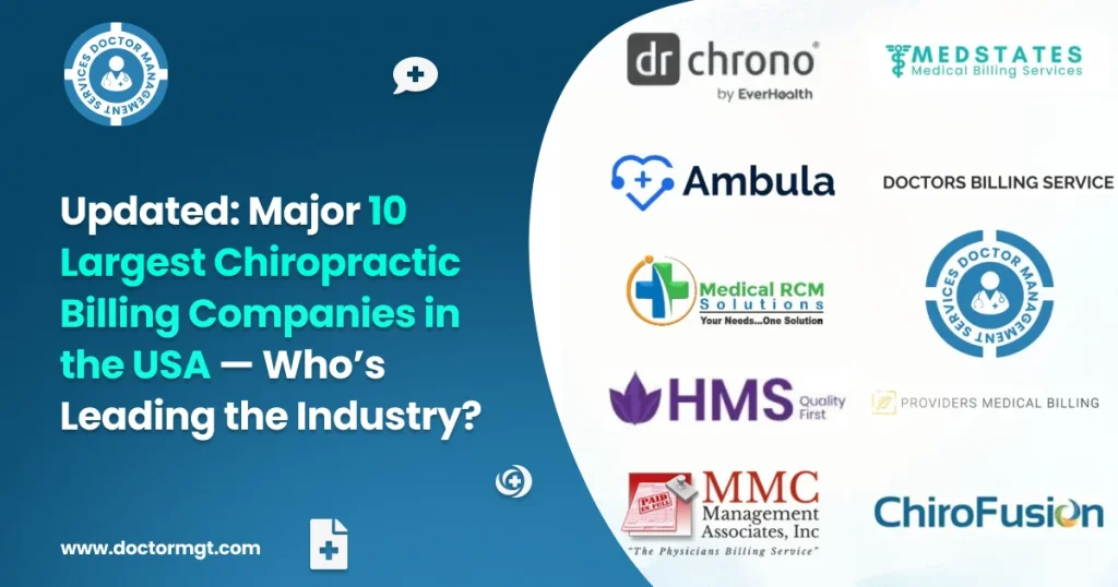 Major 10 Largest Chiropractic Billing Companies in the USA