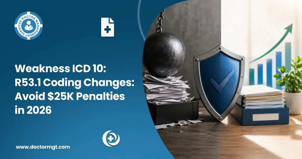 Weakness ICD 10 R53.1 Coding Changes Avoid $25K Penalties in 2026