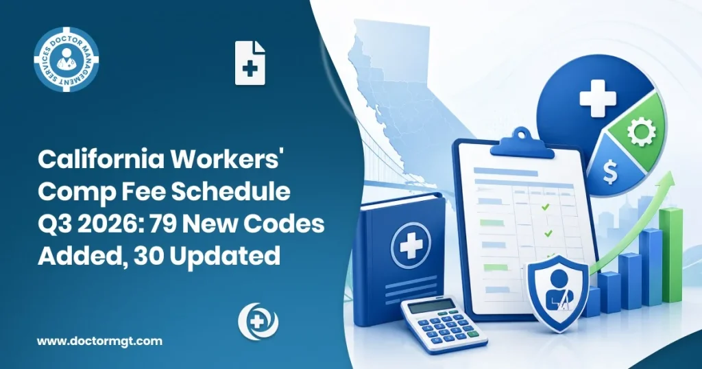 California Workers' Comp Fee Schedule Q3 2026